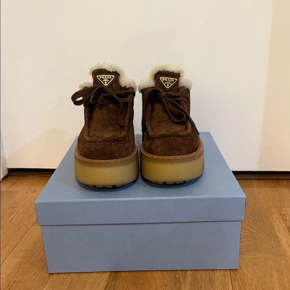 Prada suede platform boots - Picture 3 of 6